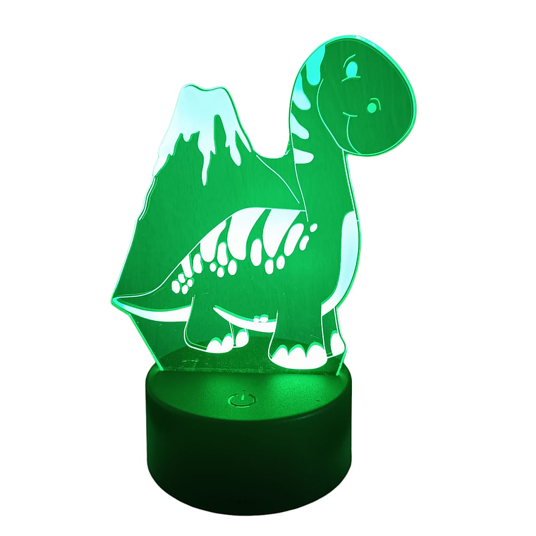 Lampara 3D Dino Volcán de 7 colores 1