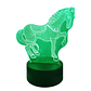 Lampara 3D Corcel de 7 colores - Miniatura 1