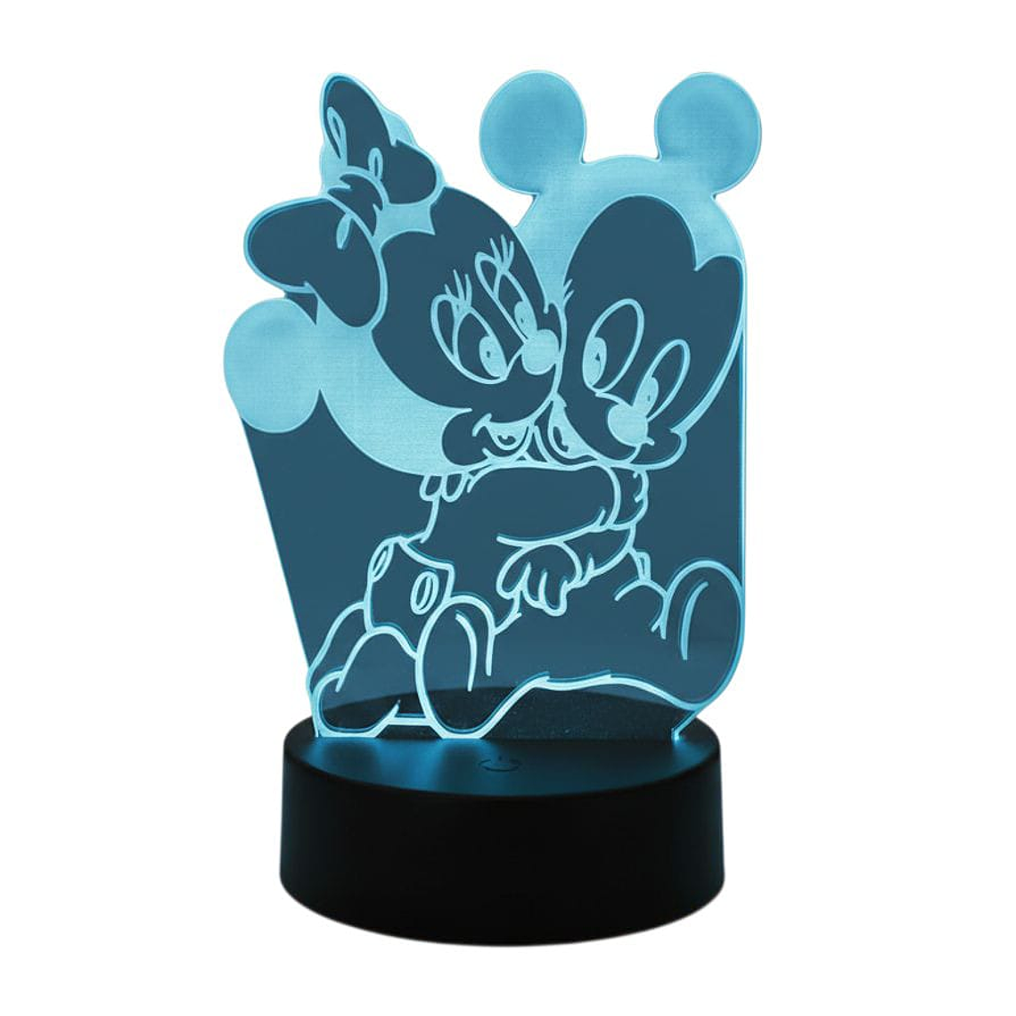 Lampara 3D Minnie y Mickey 7 colores 1