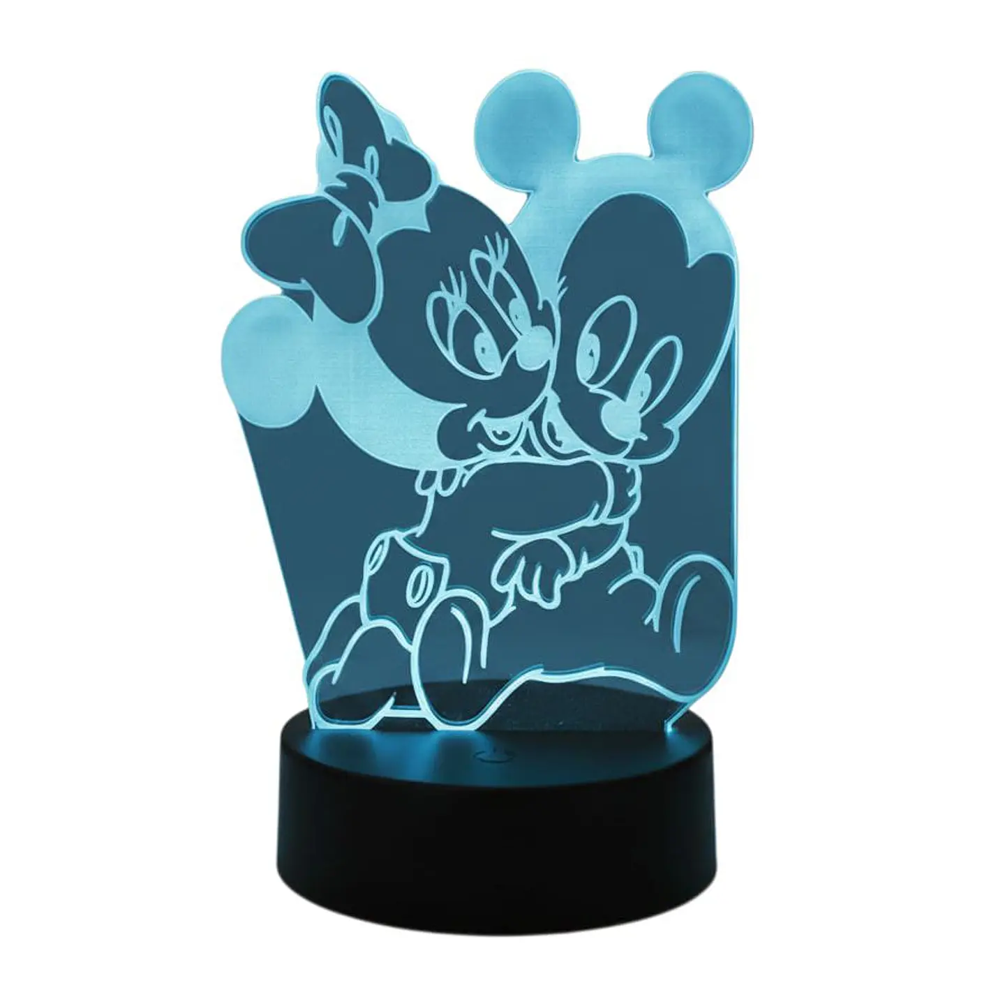 Lampara 3D Minnie y Mickey 7 colores 1