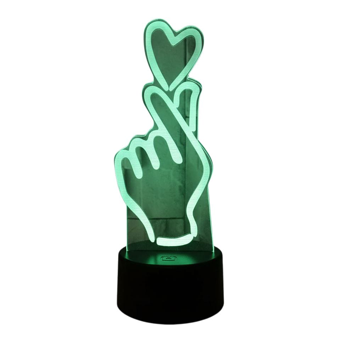 Lampara 3D Mano Corazón de 7 colores 2