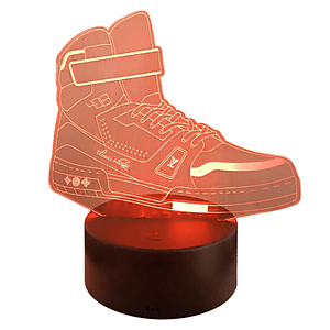 Lampara 3D Zapatilla LV de 7 colores
