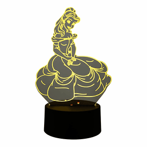 Lampara 3D Bella 7 colores
