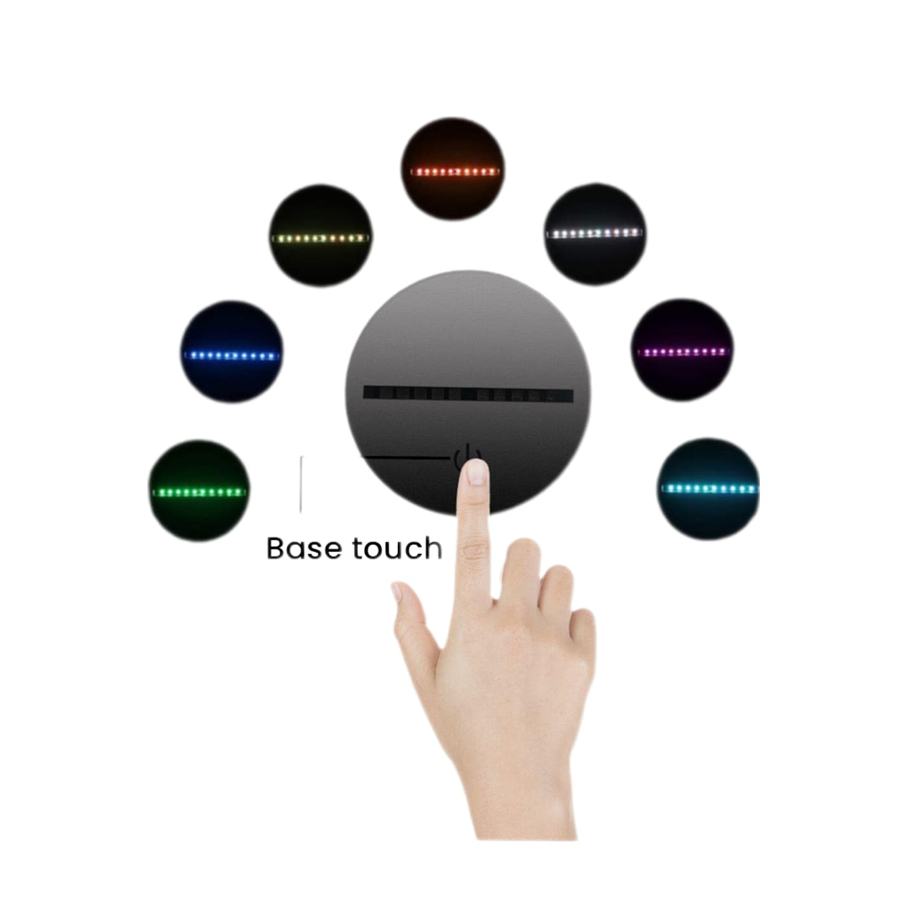 Lampara 3D bailarina de 7 colores