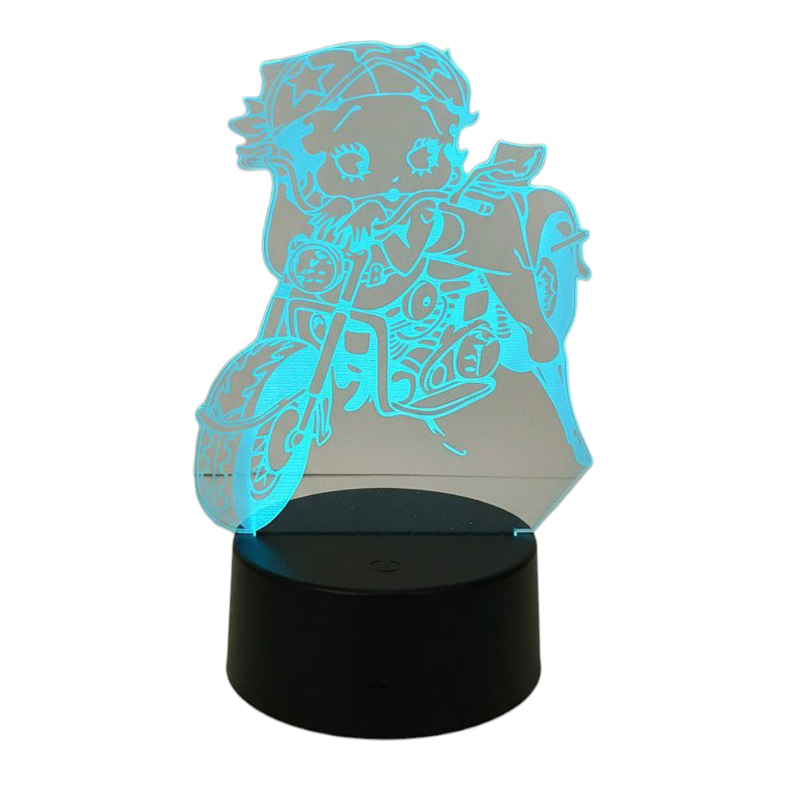 Lampara ilusión 3D Betty Boop de 7 colores 2