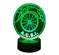 Lampara 3D Audax Italiano de 7 colores - Miniatura 1