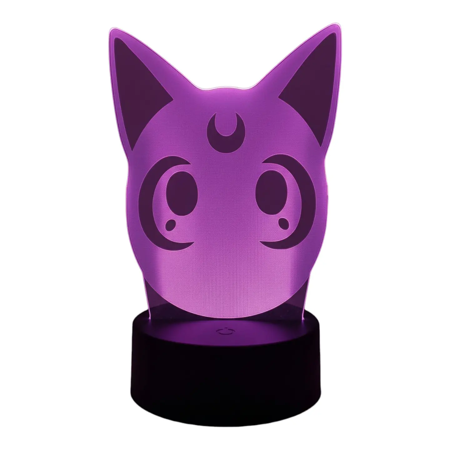 Lampara 3D Gato Luna Sailor Moon 7 colores 3