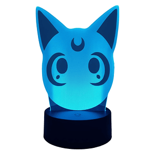 Lampara 3D Gato Luna Sailor Moon 7 colores
