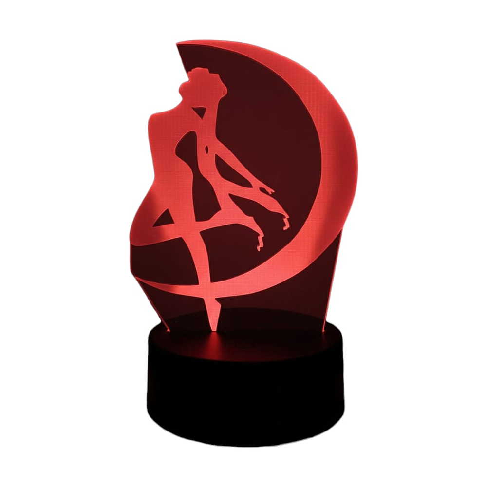 Lampara 3D Sailor Moon 7 colores