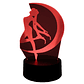 Lampara 3D Sailor Moon 7 colores - Miniatura 4