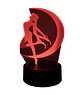 Lampara 3D Sailor Moon 7 colores - Miniatura 4