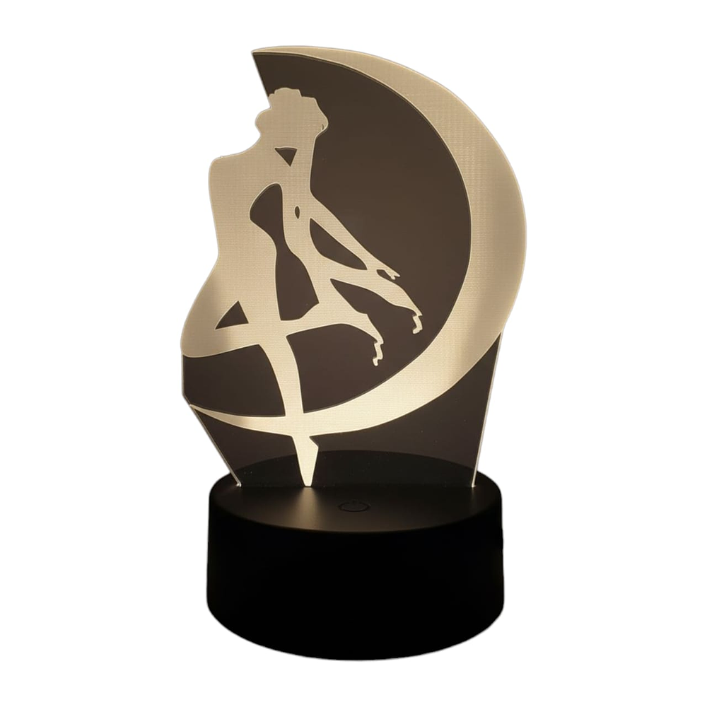 Lampara 3D Sailor Moon 7 colores