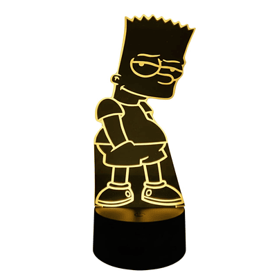 Lampara 3D Bart 7 colores