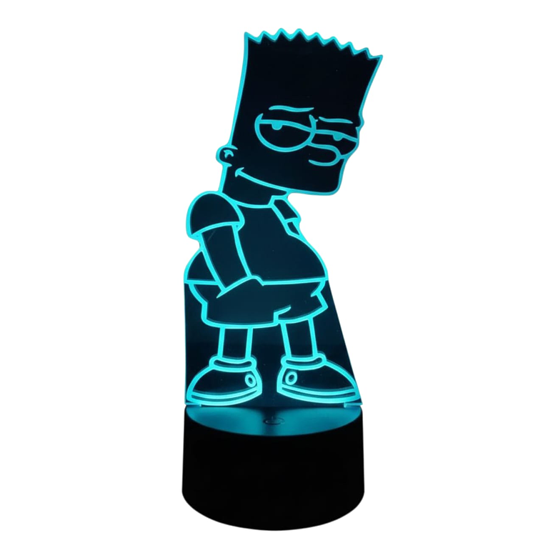 Lampara 3D Bart 7 colores 2