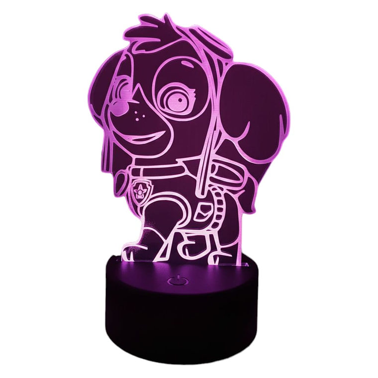 Lampara 3D Skye 7 colores 3
