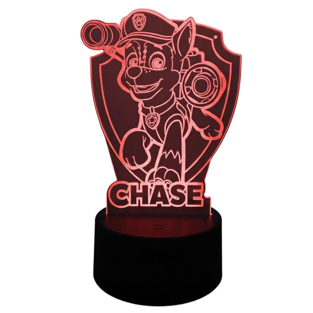 Lampara 3D Chase 7 colores