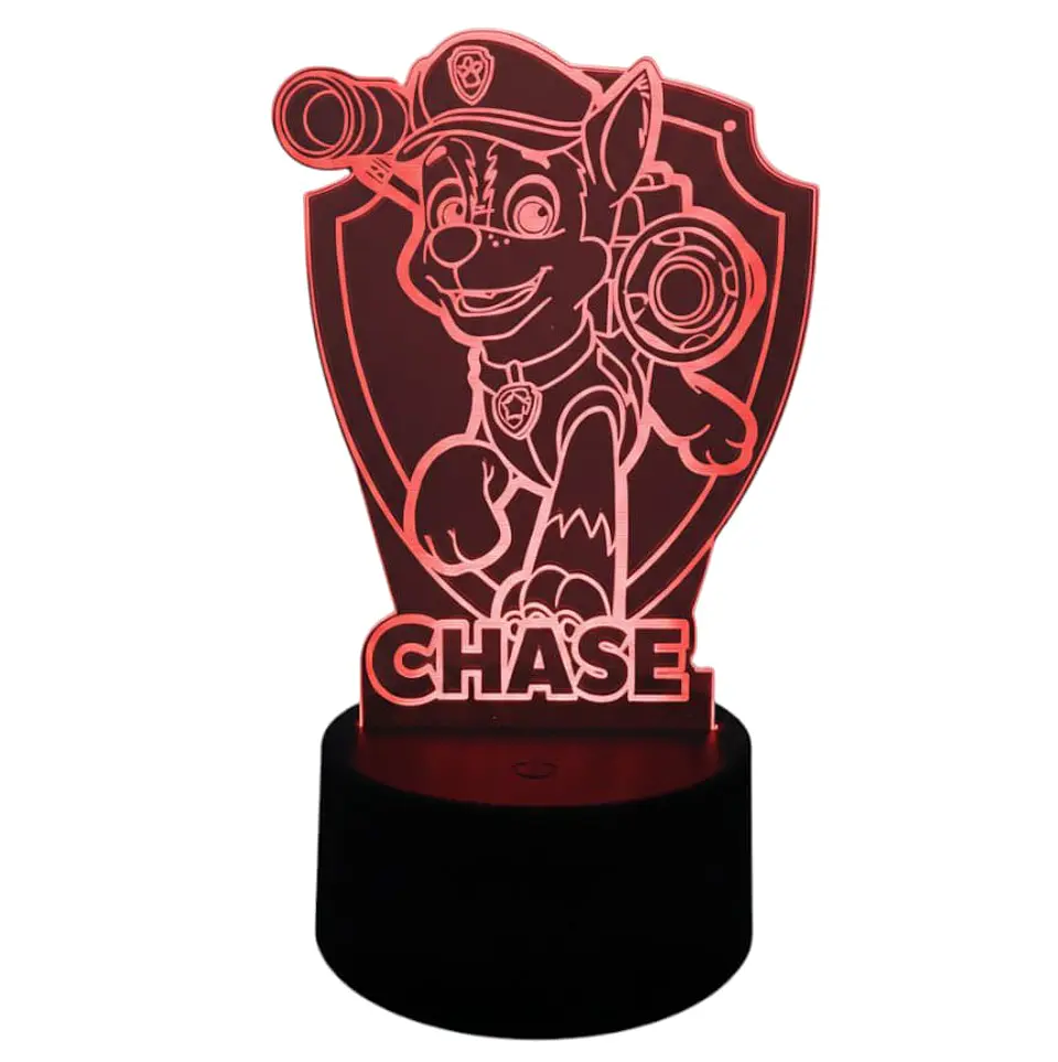 Lampara 3D Chase 7 colores 3