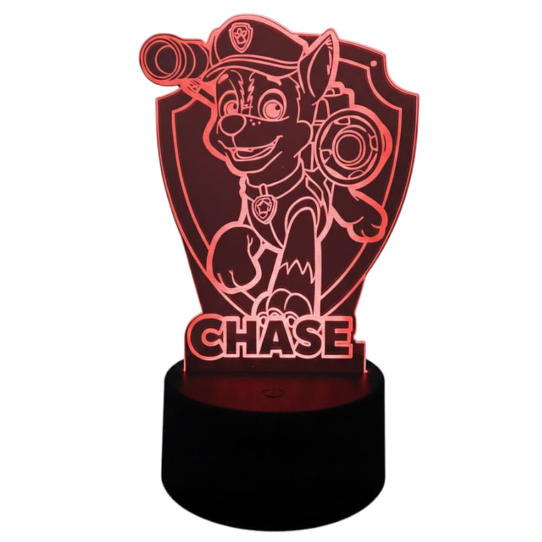 Lampara 3D Chase 7 colores 9