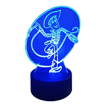 Lampara 3D Woody 7 colores