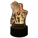 Lampara 3D Sub Zero Mortal Combat 7 colores