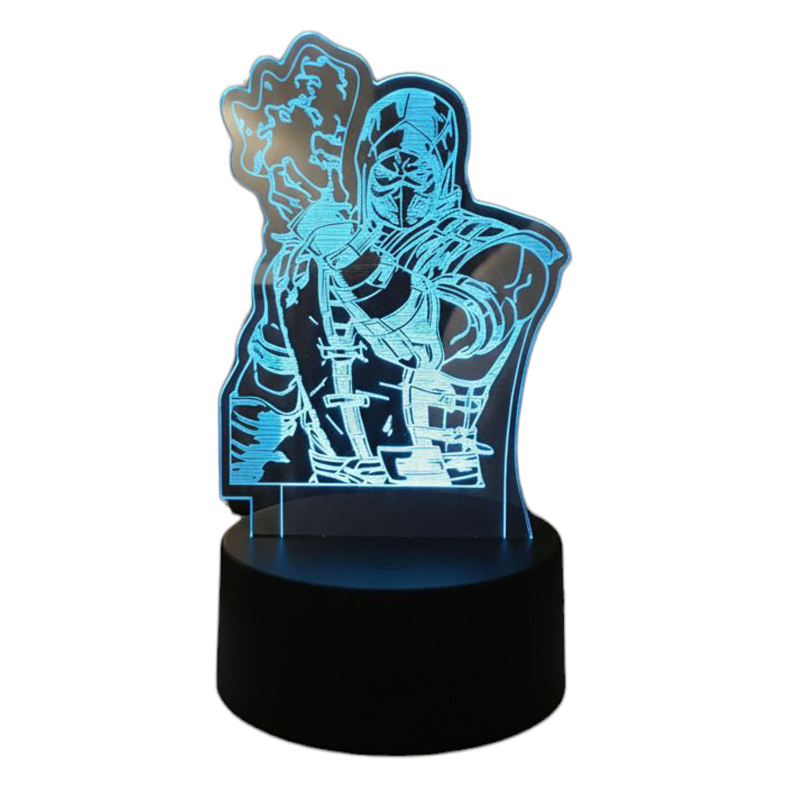 Lampara 3D Sub Zero Mortal Combat 7 colores 2