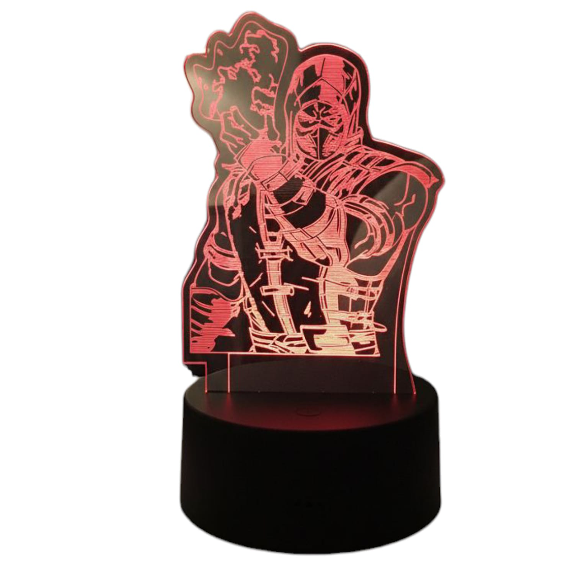 Lampara 3D Sub Zero Mortal Combat 7 colores 1