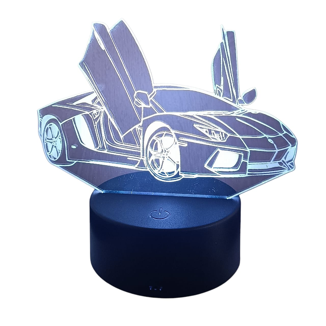 Lampara 3D Lamborghini de 7 colores 1