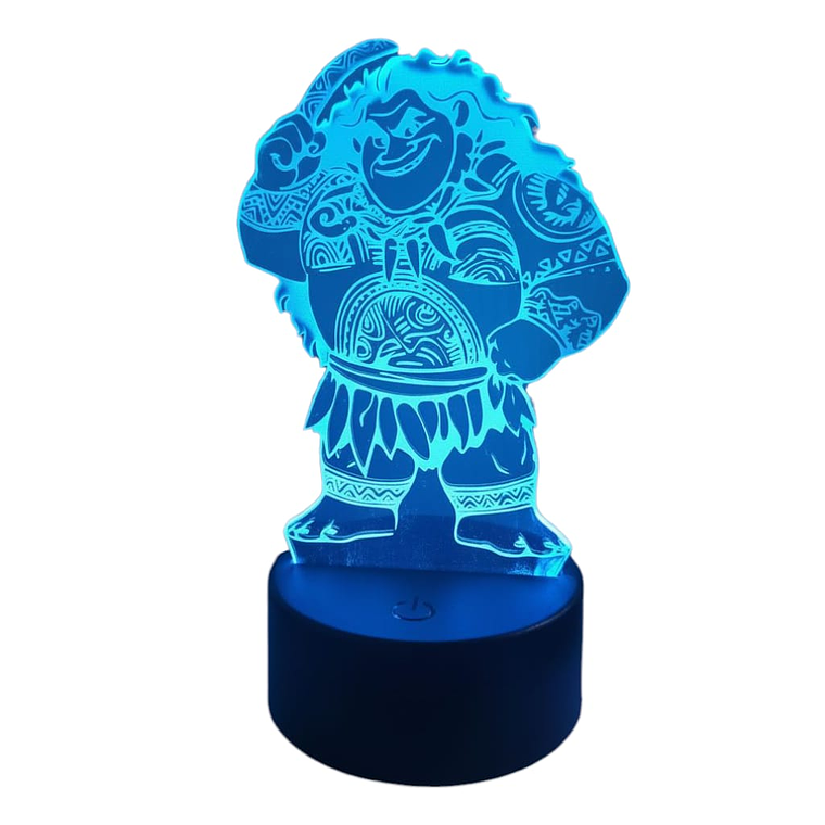 Lampara 3D Maui 7 colores 2