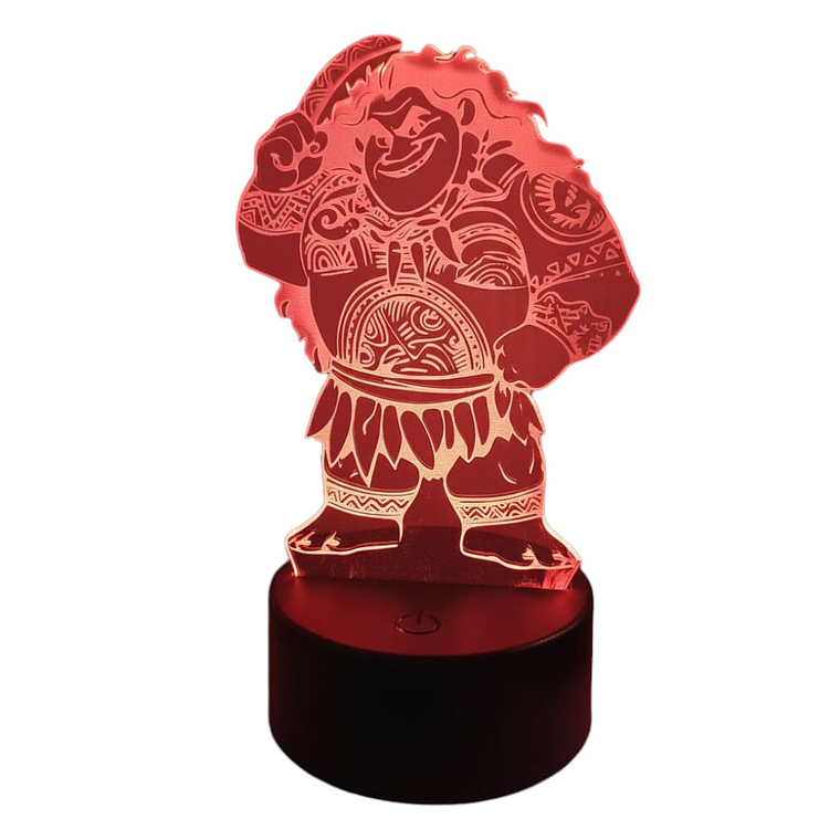 Lampara 3D Maui 7 colores 1