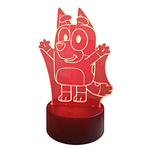 Lampara 3D Bluey 7 colores
