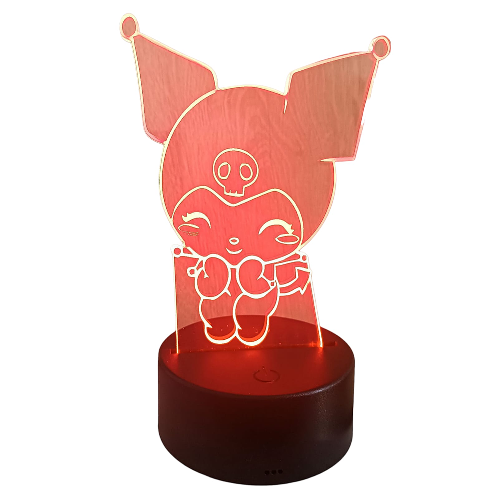 Lampara 3D Kuromi 7 colores