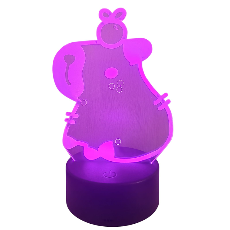 Lampara 3D Capibara 7 colores 3