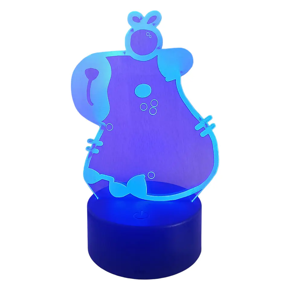 Lampara 3D Capibara 7 colores 1
