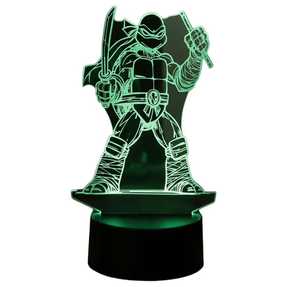 Lampara 3D Tortuga Ninja 7 colores 1