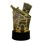 Lampara 3D Bart Cato de 7 colores