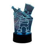 Lampara 3D Bart Cato de 7 colores