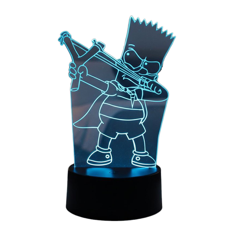 Lampara 3D Bart Cato de 7 colores 2