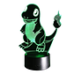 Lampara 3D Charmander 7 colores - Miniatura 2