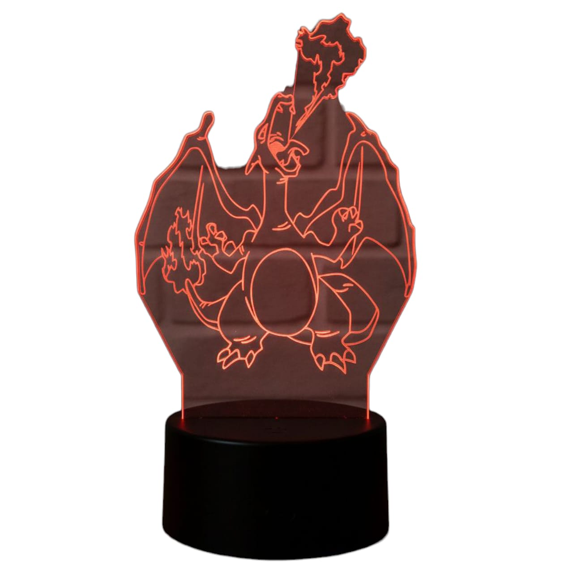 Lampara 3D Charizard 7 colores 1