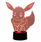Lampara 3D Evee 7 colores - Miniatura 3