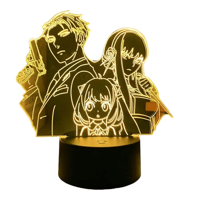 Lampara 3D Spy x Family 7 colores