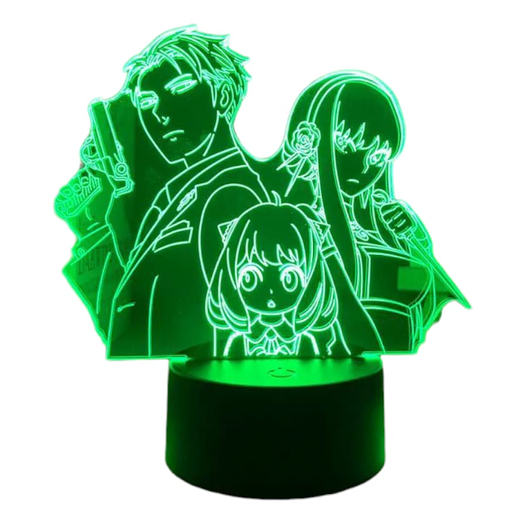 Lampara 3D Spy x Family 7 colores 4