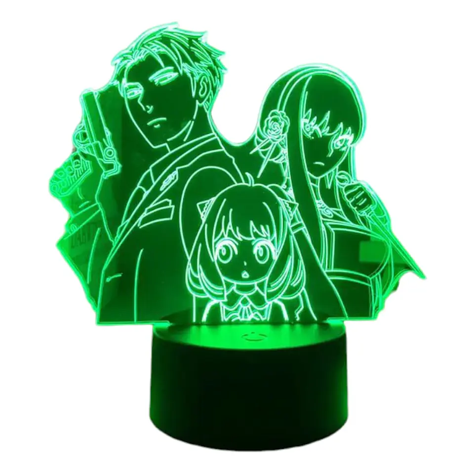 Lampara 3D Spy x Family 7 colores 4
