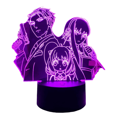 Lampara 3D Spy x Family 7 colores