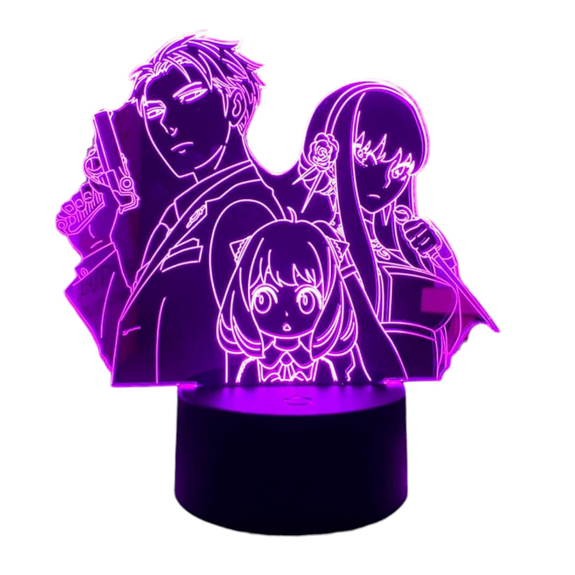 Lampara 3D Spy x Family 7 colores 2