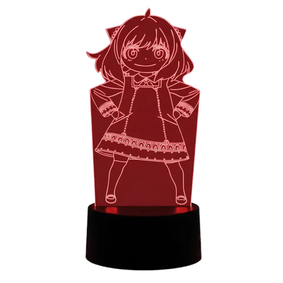 Lampara 3D Anya 7 colores 2