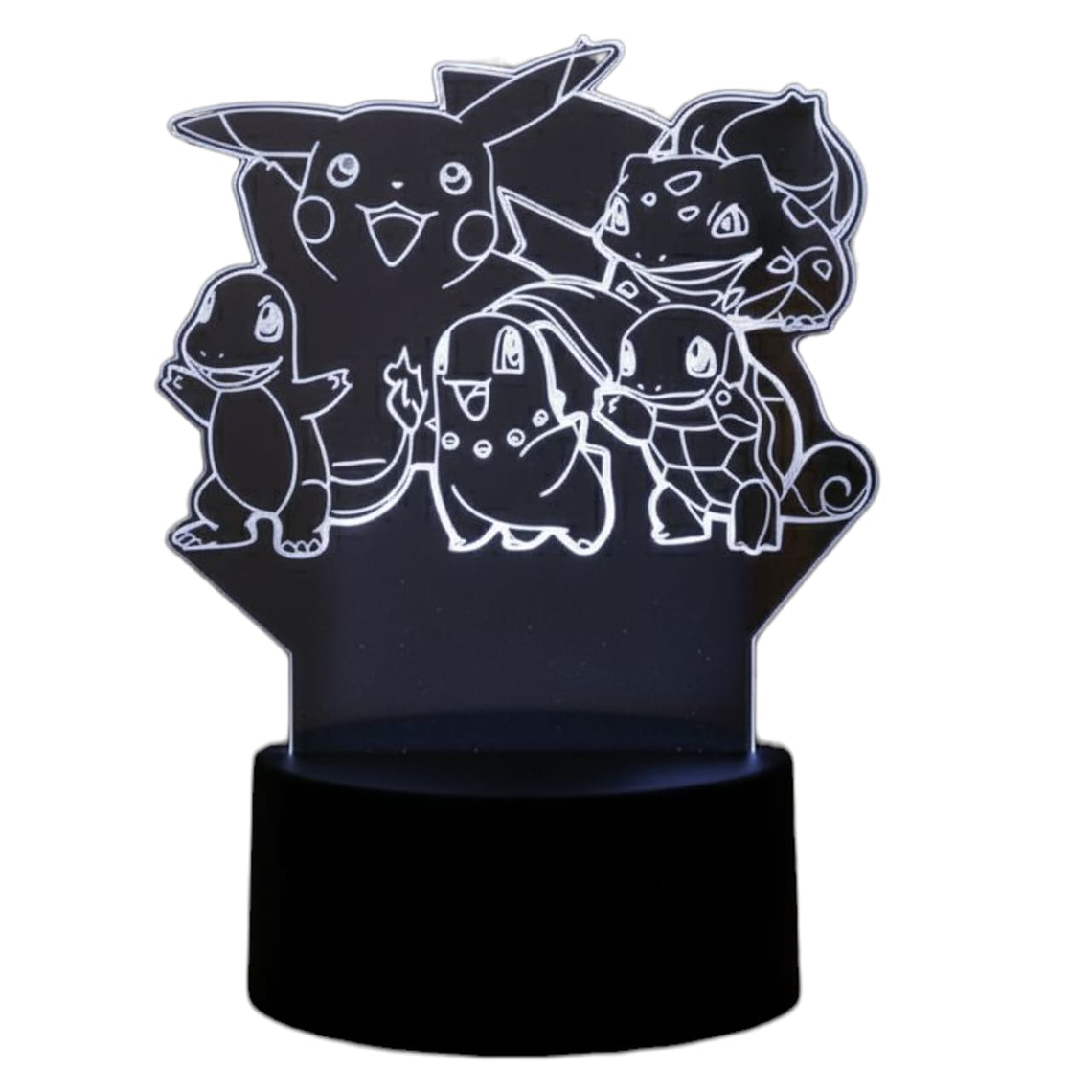 Lampara 3D Pokemon Grupo 7 colores 1