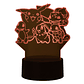 Lampara 3D Pokemon Grupo 7 colores - Miniatura 2
