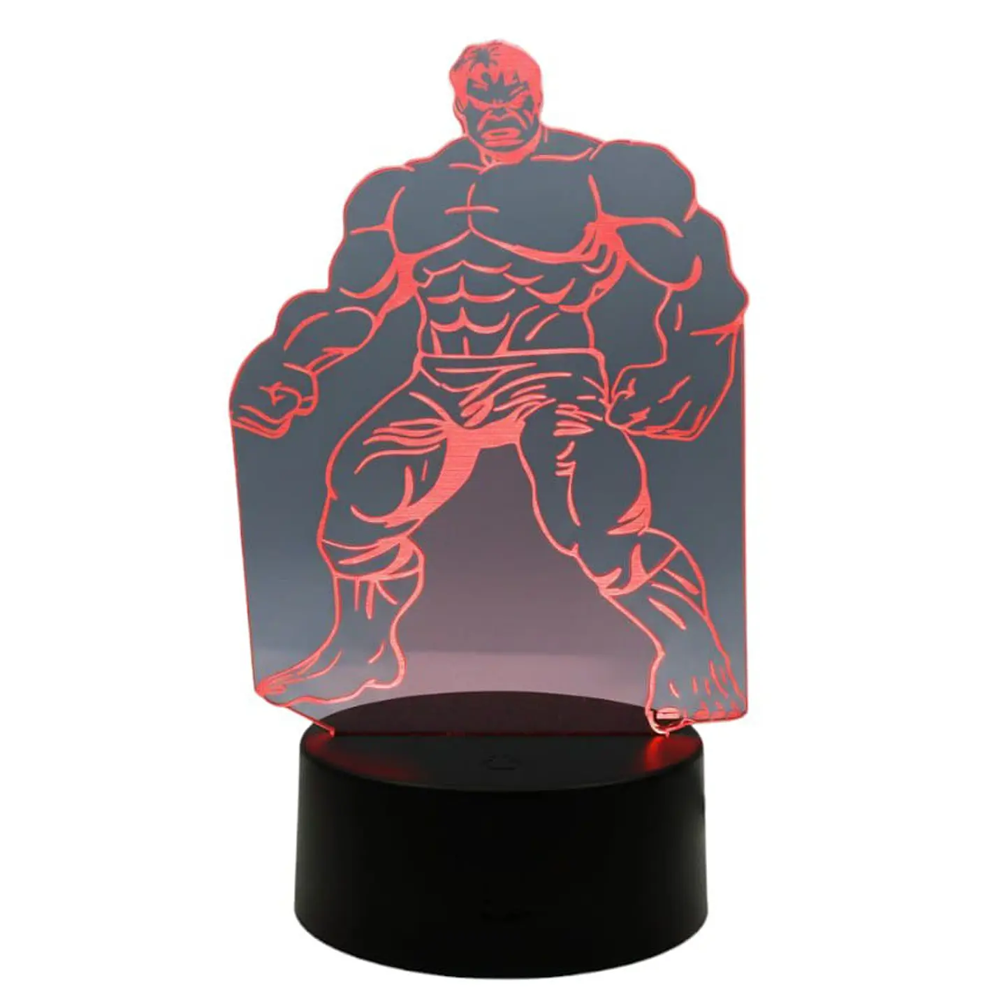 Lampara 3D Hulk 7 colores 3