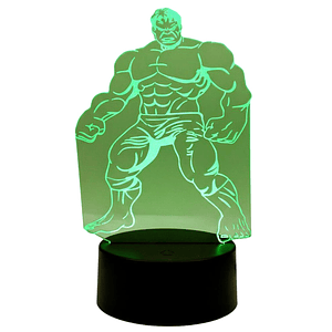 Lampara 3D Hulk 7 colores